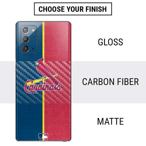 MLB St. Louis Cardinals Split Galaxy Note20 5G Skin